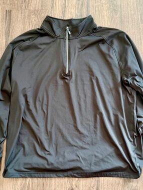 Cutter & Buck Mens Big & Tall Quarter Zip Pullover - Black - Size 2XB